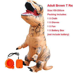 Adult Inflatable Costume Dinosaur Costumes T REX Blow Up Fancy Dress Mascot Cosplay Costume For Men Women Kids Dino Cartoon