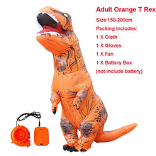 Load image into Gallery viewer, Adult Inflatable Costume Dinosaur Costumes T REX Blow Up Fancy Dress Mascot Cosplay Costume For Men Women Kids Dino Cartoon
