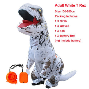 Adult Inflatable Costume Dinosaur Costumes T REX Blow Up Fancy Dress Mascot Cosplay Costume For Men Women Kids Dino Cartoon