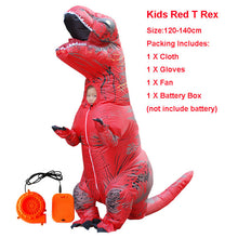 Load image into Gallery viewer, Adult Inflatable Costume Dinosaur Costumes T REX Blow Up Fancy Dress Mascot Cosplay Costume For Men Women Kids Dino Cartoon
