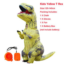 Load image into Gallery viewer, Adult Inflatable Costume Dinosaur Costumes T REX Blow Up Fancy Dress Mascot Cosplay Costume For Men Women Kids Dino Cartoon
