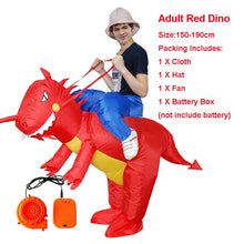 Load image into Gallery viewer, Adult Inflatable Costume Dinosaur Costumes T REX Blow Up Fancy Dress Mascot Cosplay Costume For Men Women Kids Dino Cartoon
