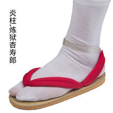 Load image into Gallery viewer, Demon Slayer Kimetsu No Yaiba Anime Cosplay Shoes Kamado Tanjirou Sandals Kamado Nezuko Geta Clogs Agatsuma Zenitsu Flip Flops
