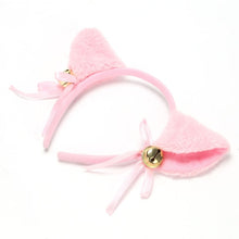 Load image into Gallery viewer, 6 Colors Beautiful Masquerade Halloween Cat Ears Cosplay Cat Ear Anime Party Costume Bow Tie Bell Headwear Headband Anime
