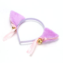 Load image into Gallery viewer, 6 Colors Beautiful Masquerade Halloween Cat Ears Cosplay Cat Ear Anime Party Costume Bow Tie Bell Headwear Headband Anime
